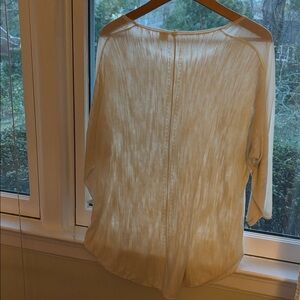 Moth Anthropologie Lovely Soft Cream Sweater sz M